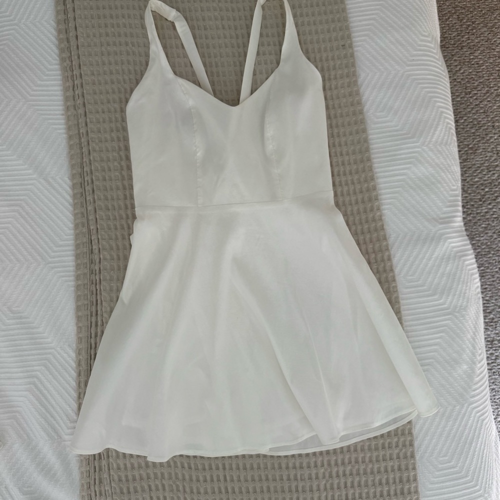 Show Me Your MuMu White Bow Back Mini Dress - Picture 5 of 6